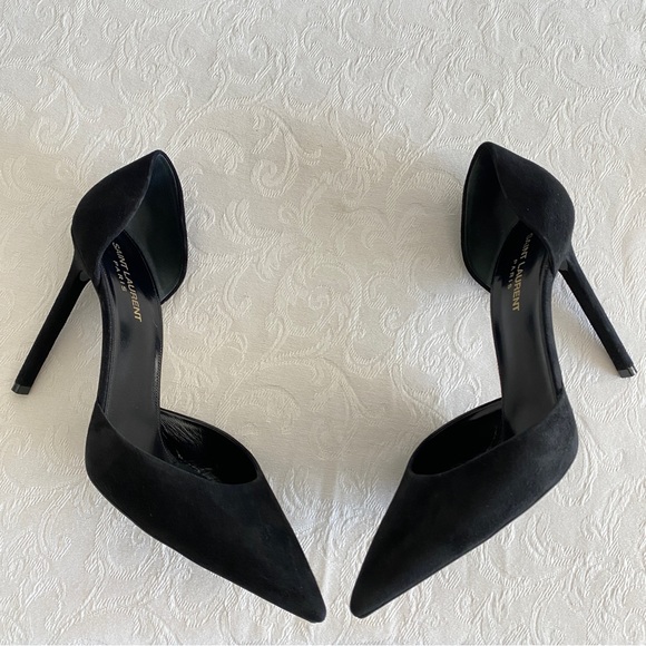 Saint Laurent Suede Pump, Black - Picture 5 of 11